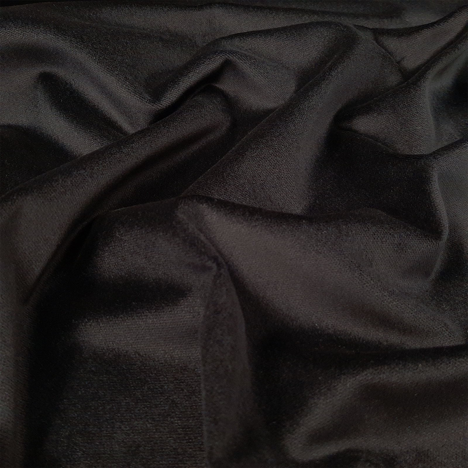 Franz - Cotton Velvet / Stage velvet - Flame retardant - black
