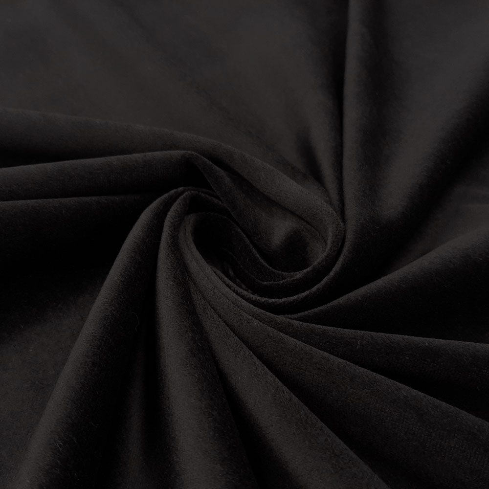 Diamond - OEKO-TEX® cotton velvet, velour - Black