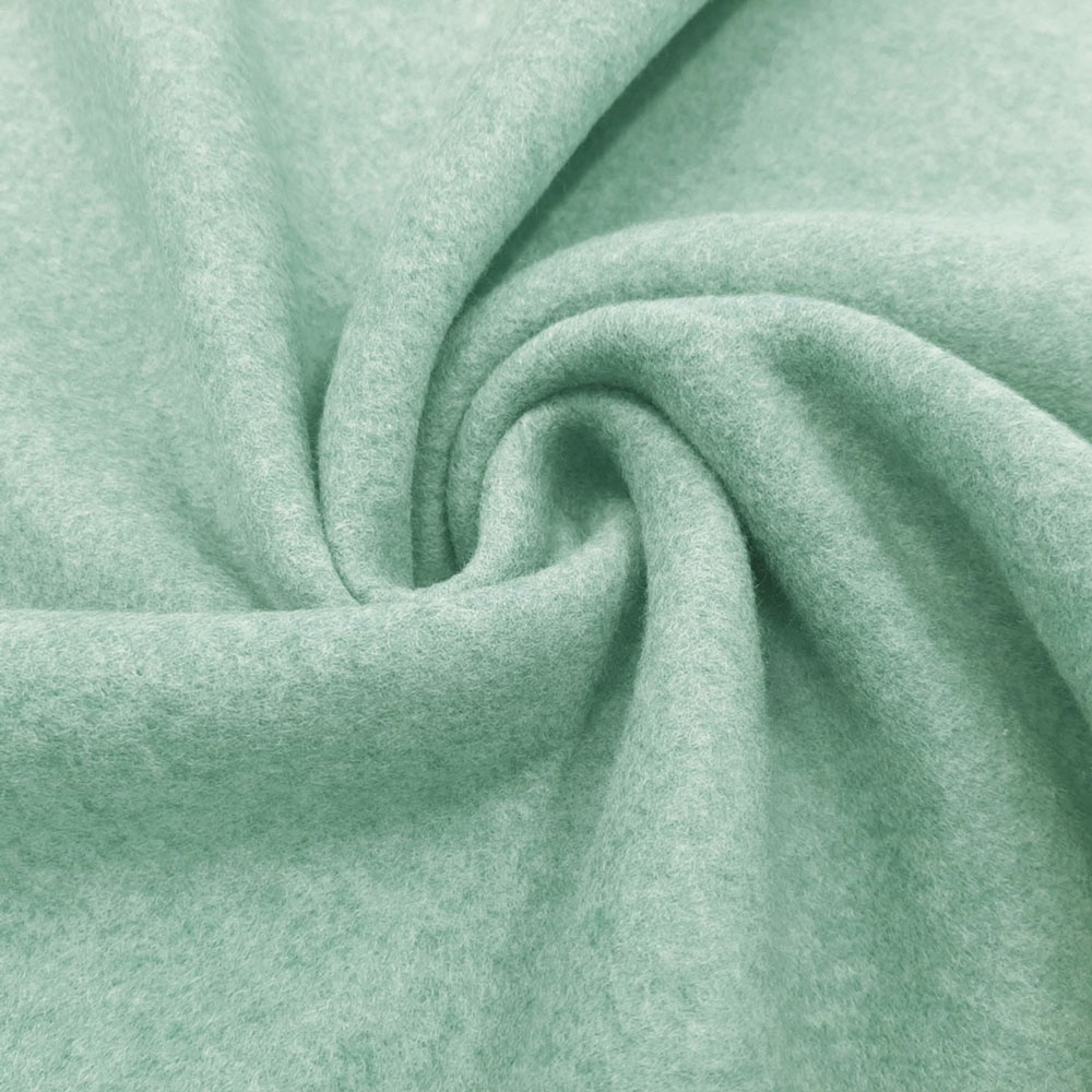 Organic Cotton Fleece - Pile di cotone di alta qualità – Cotone biologico - Petrol-Melange