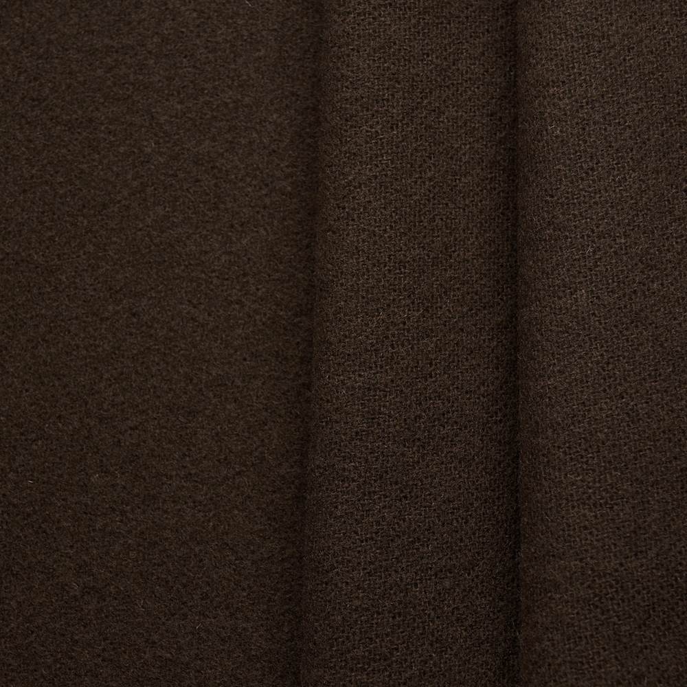 HANNAH wool fabric - terra brown