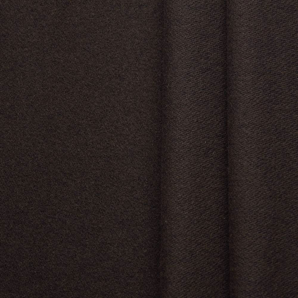 HANNAH - tessuto di lana – Oscuro marrone