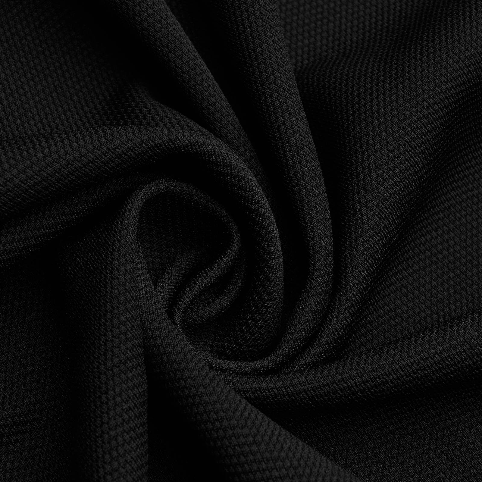 Coolmax® Piqué - Bi-elastinen toiminnallinen kangas – Musta
