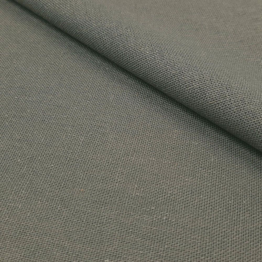Hella - Fine linen, summer linen, OEKO-TEX® linen-cotton fabric - Dark grey