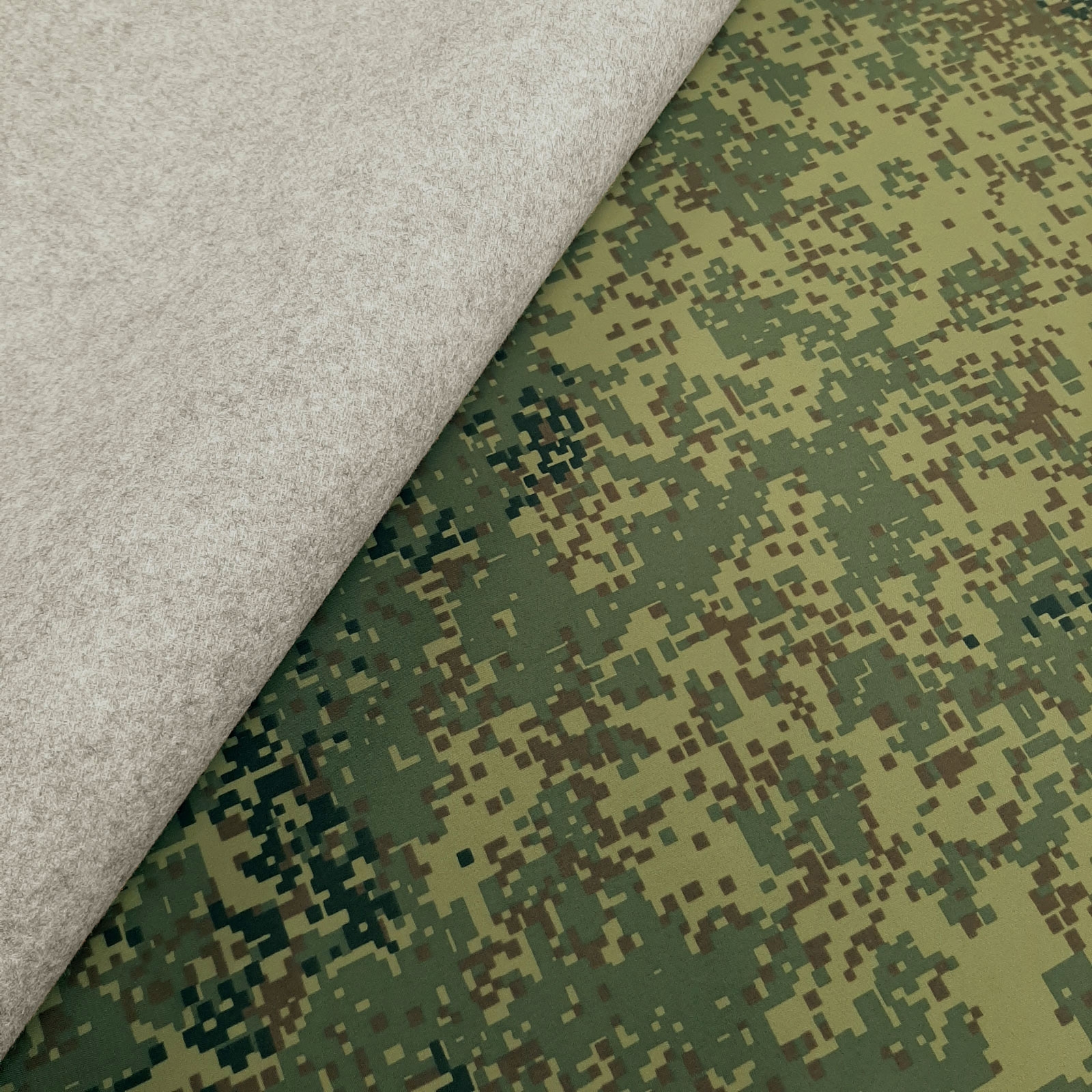 Pixel Camouflage Major - 2-laags laminaat met PU coating - Vlamvertragend