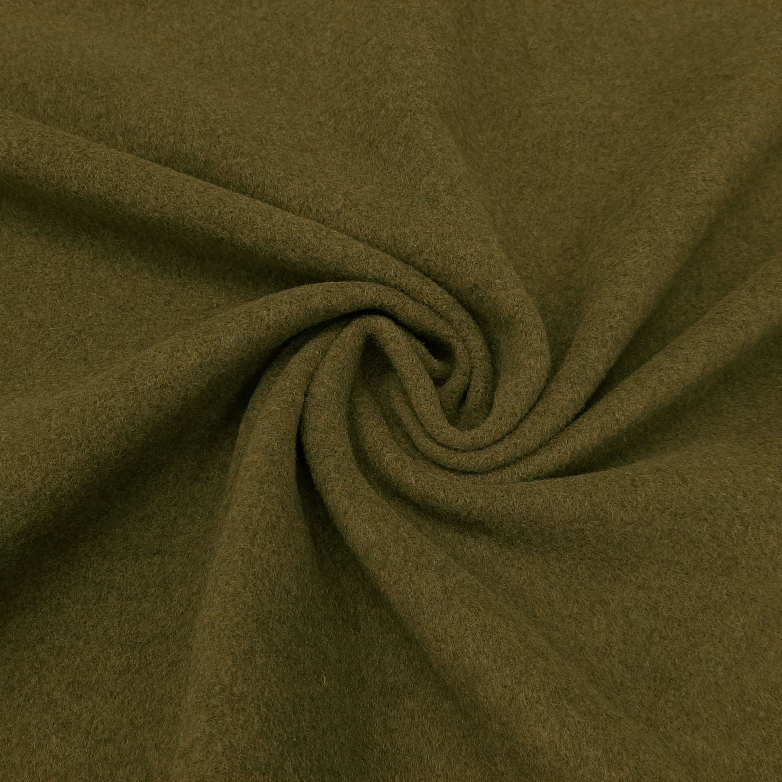 GABY wool fabric - moss green