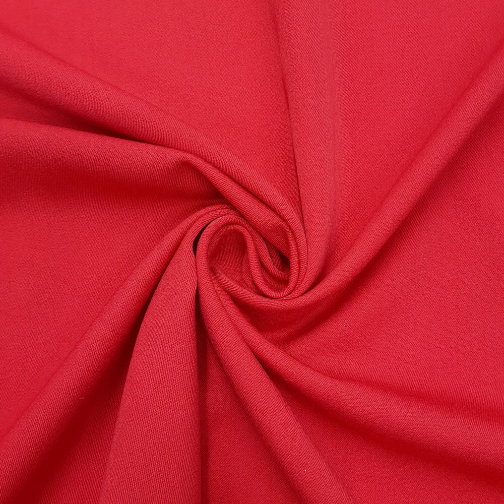 Wool cloth - fine gabardine spandex - tango red