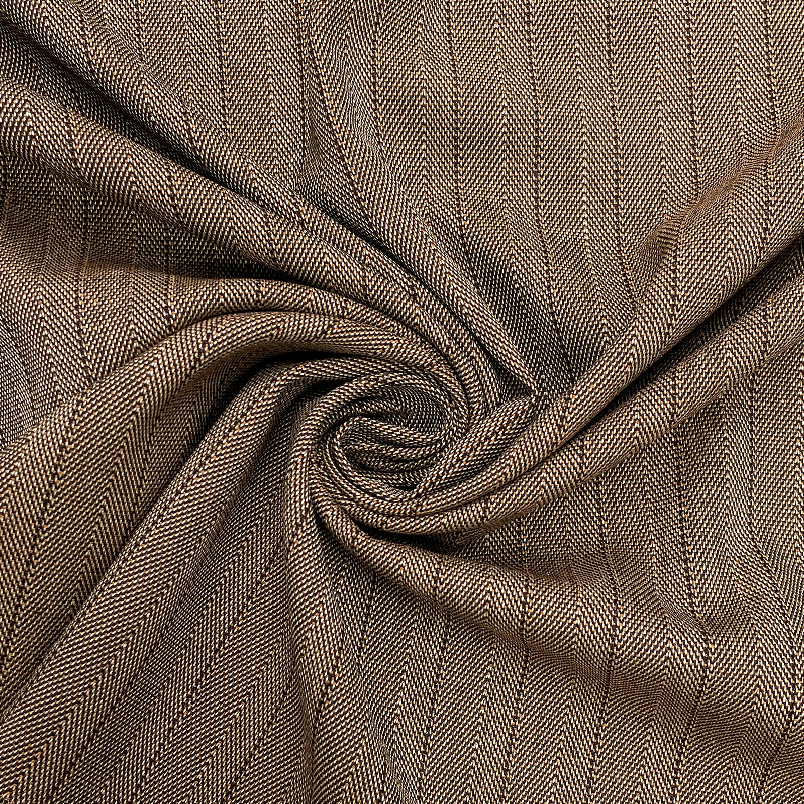 Dora - tessuto di lana marrone