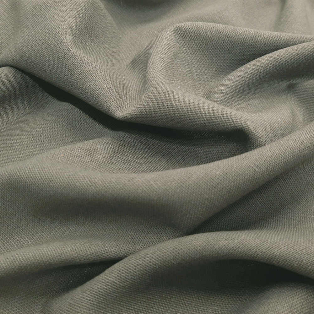 Hella - Fine linen, summer linen, OEKO-TEX® linen-cotton fabric - Dark grey
