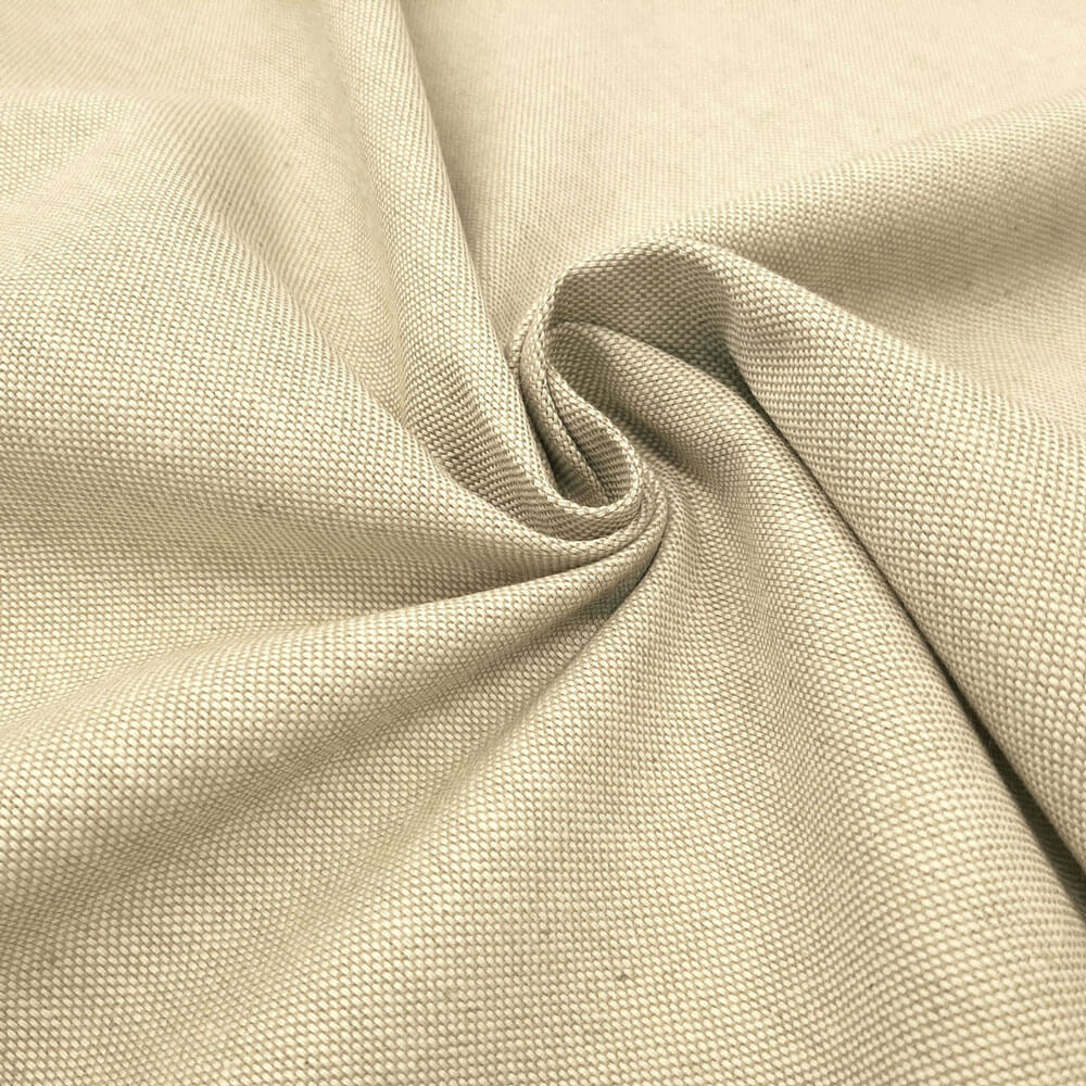 Jael - Mezcla de lino y algodón - Natural (Ancho extra: 280 cm)