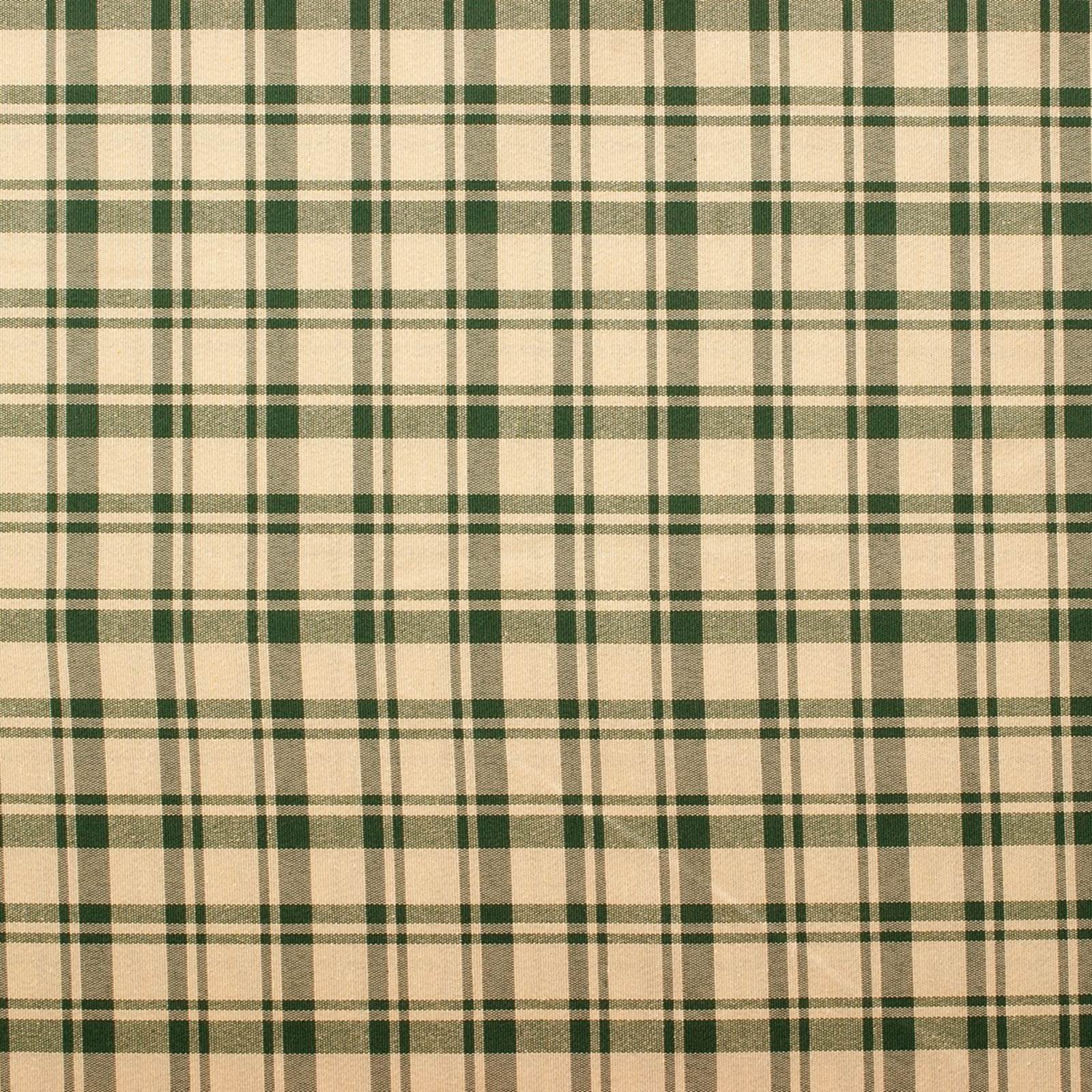 Cottage - woven check - decoration fabric - green