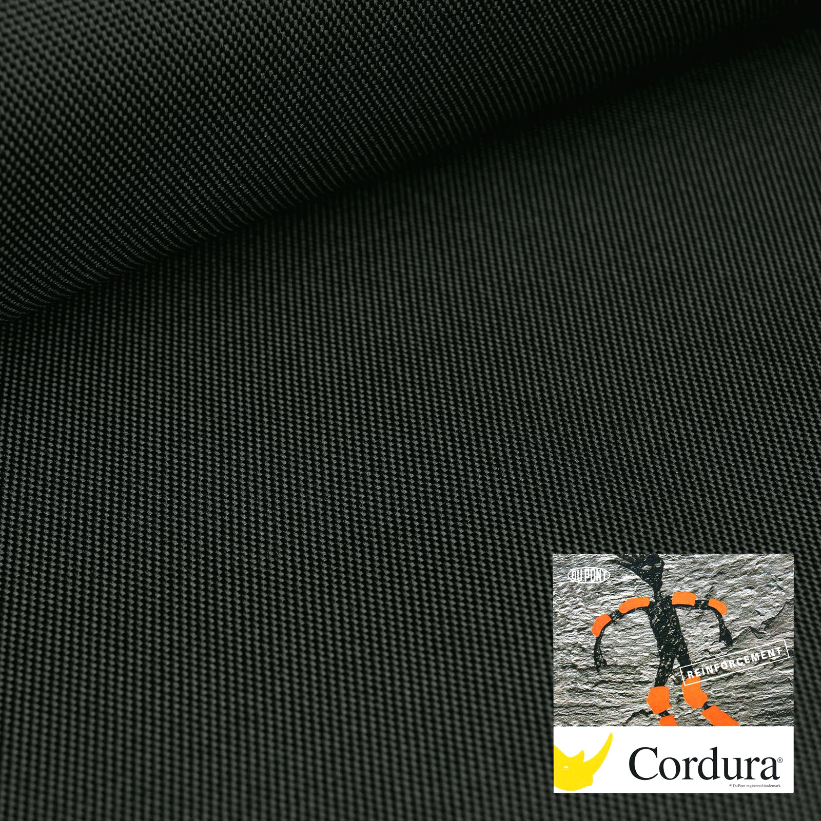 Cordura® Titan - 560 dtex stoff med BIONIC FINISH® ECO-impregnering – Antrasitt
