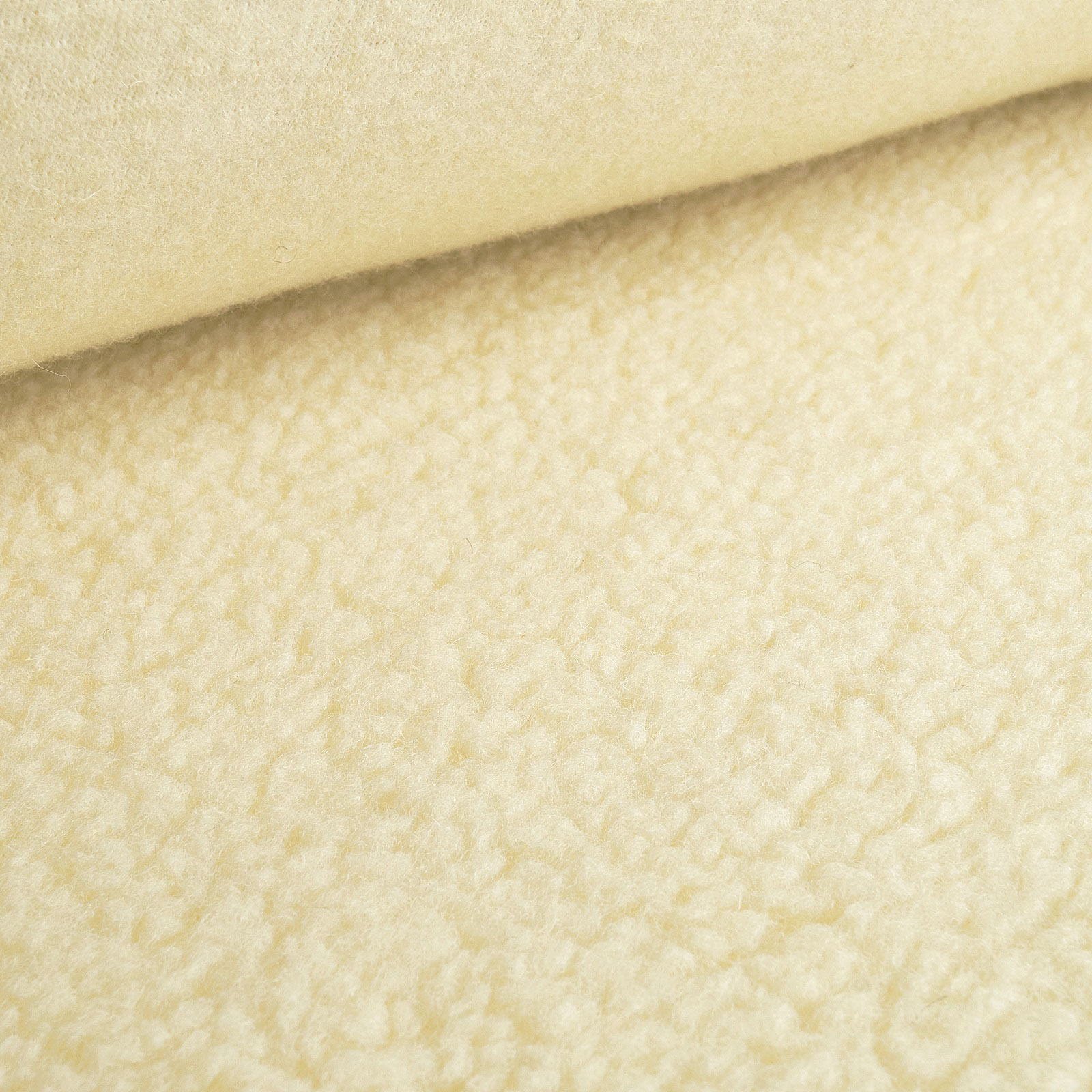 Shaun - Öko-Tex® peluche de lã de ovelha virgem - Natural - por 10 cm