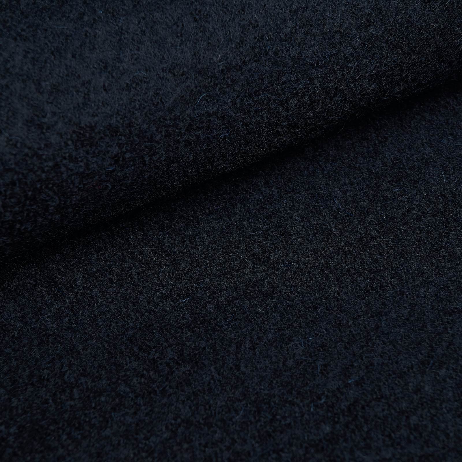 Fabian - boiled wool / loden fabric - 100% virgin wool (dark navy)