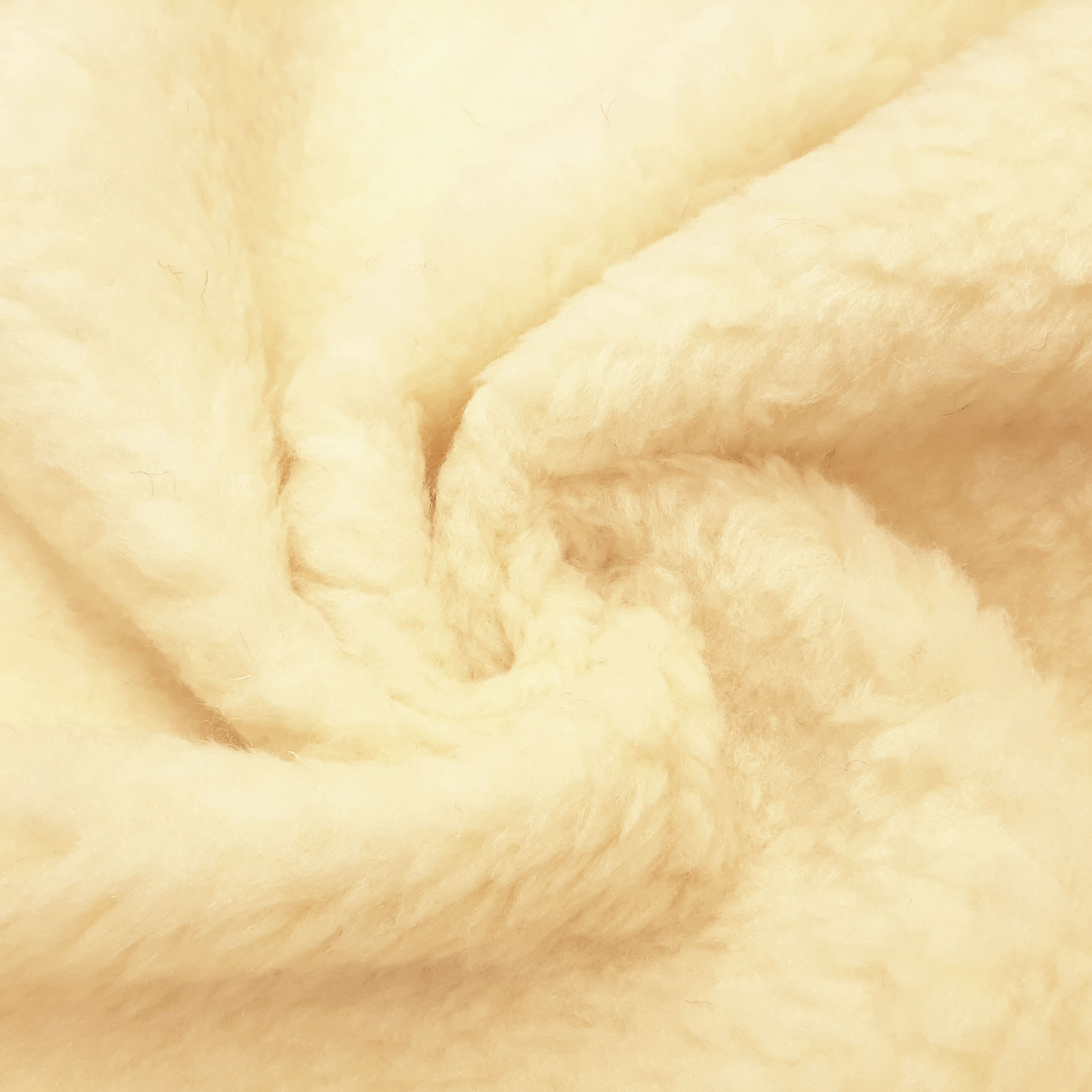 Alma - Öko-Tex® peluche de lã de ovelha virgem – Natural - por metro