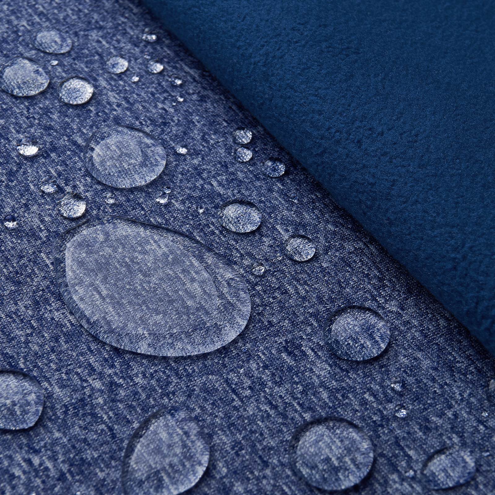 OEKO-TEX® Melly - softshell med klimamembran – Mørkeblå melange