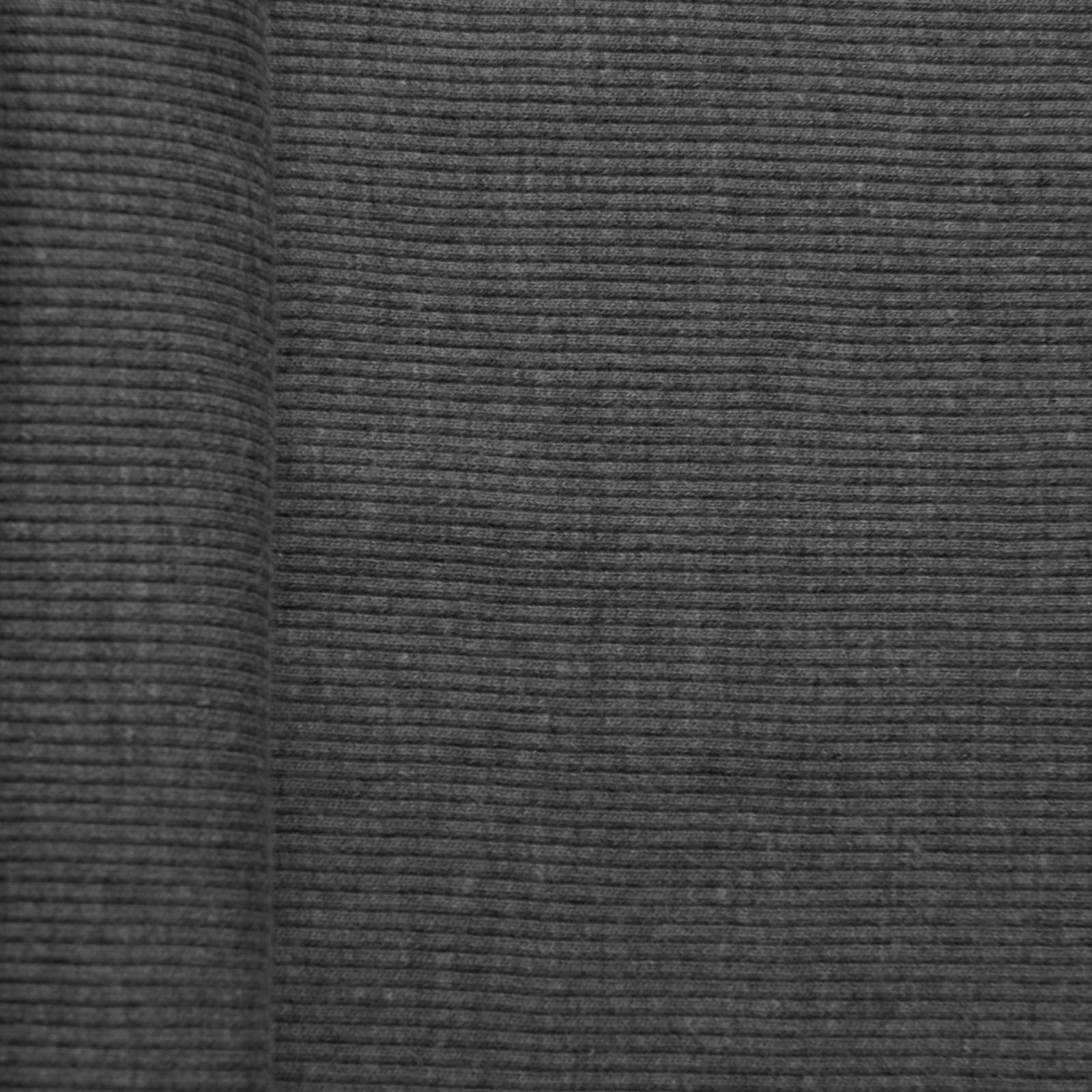 Knitted cuffs - tubular fabric - grey - per 10cm