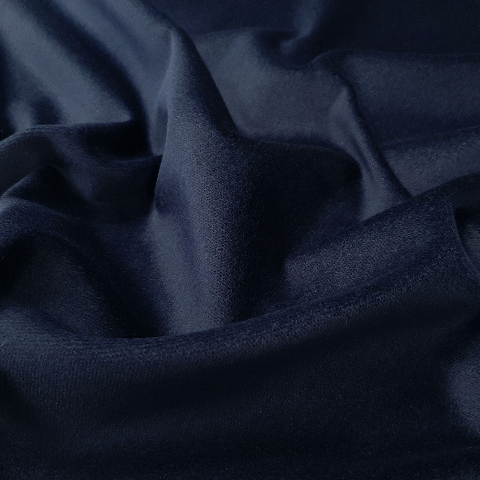 Franz - Garment fluweel / katoen fluweel - marineblauw