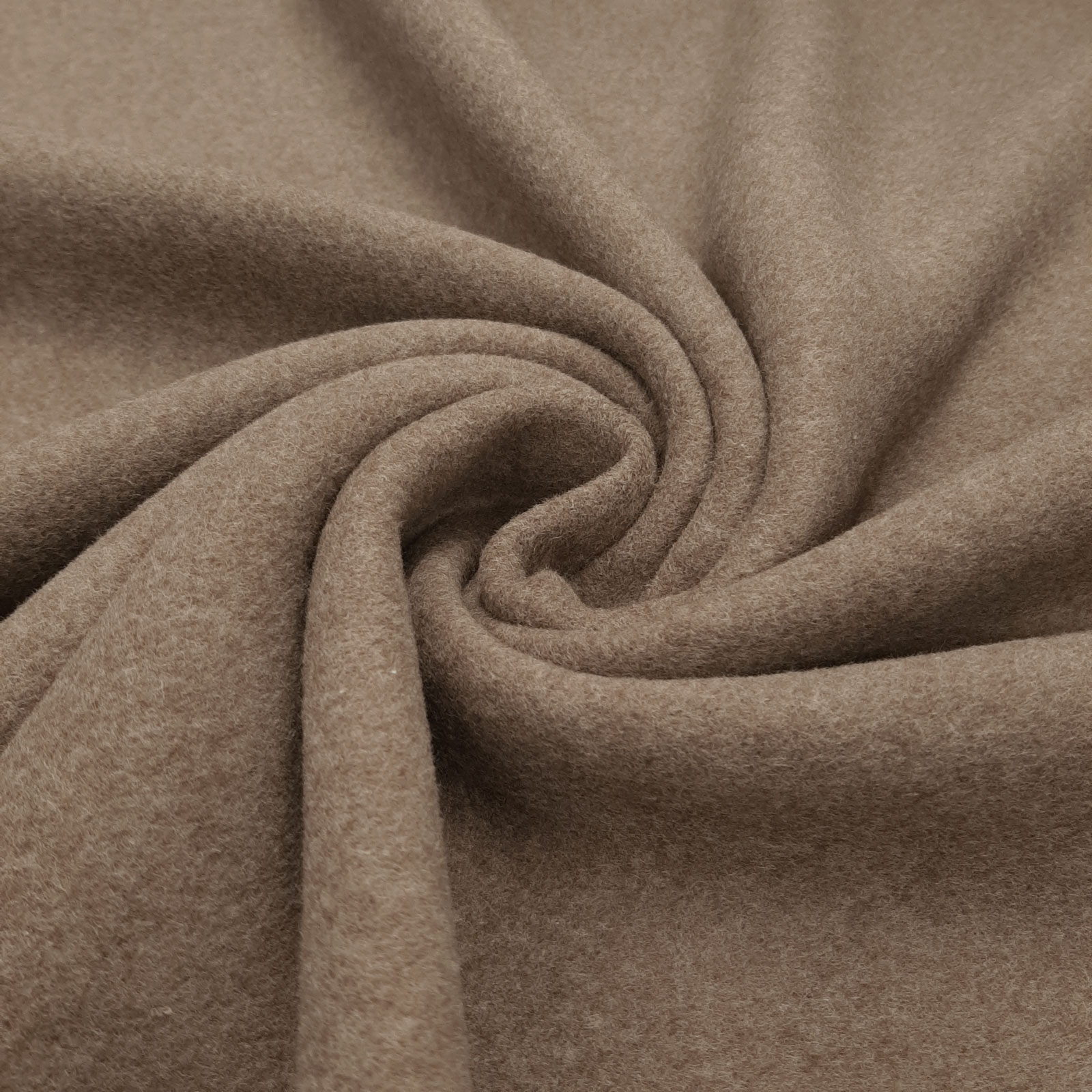 Organic Cotton Fleece - hoge kwaliteit katoen fleece - organisch katoen – Taupe-Melange