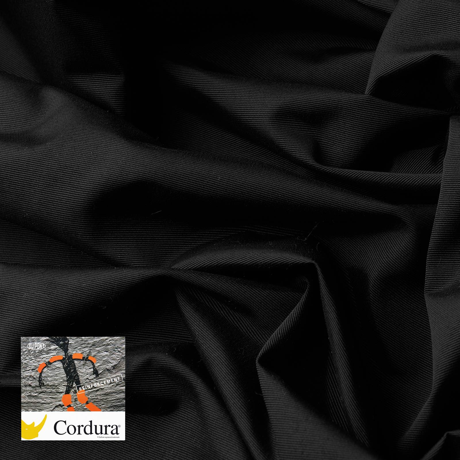 Cordura® Light - 360 dtex stof med UPF 50+ - Sort