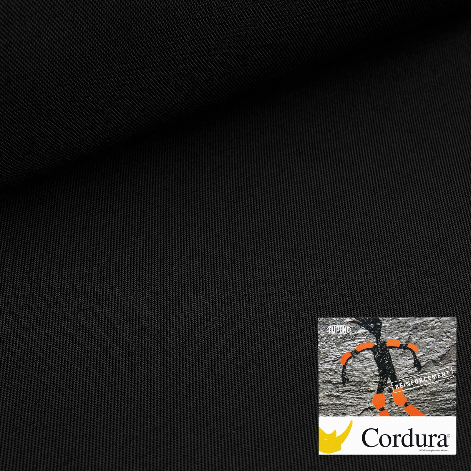 Cordura® Titaan  - 560 dtex stof met BIONIC FINISH® ECO impregnatie - zwart