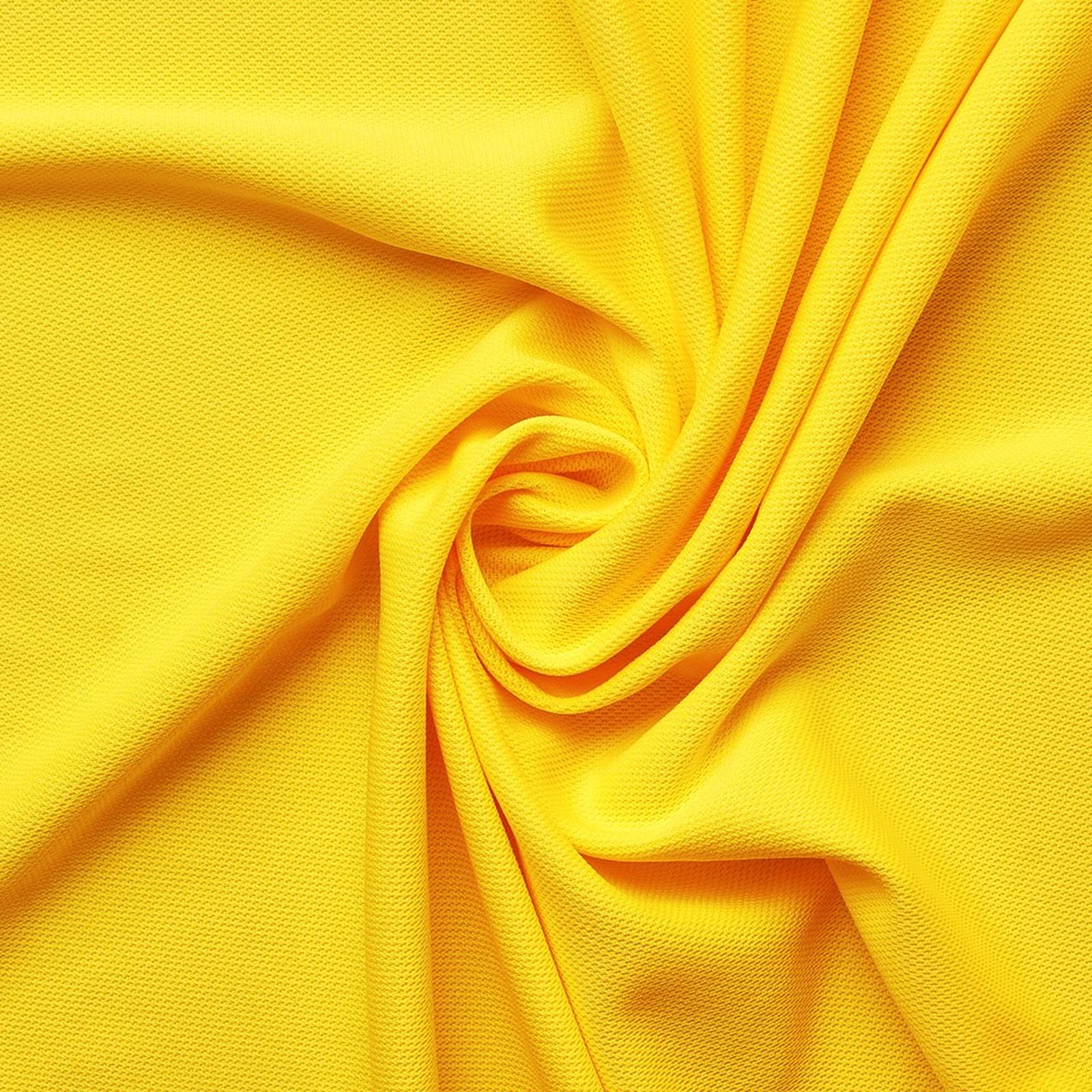 COOLMAX® LIGHT - Toiminnallinen trikoo jossa on hieno rakenne – Keltainen