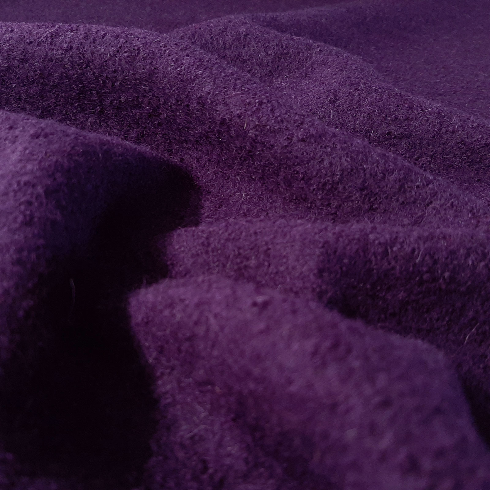 Polaris - Oeko-Tex® Tecido de lã fervida - Violeta Escuro