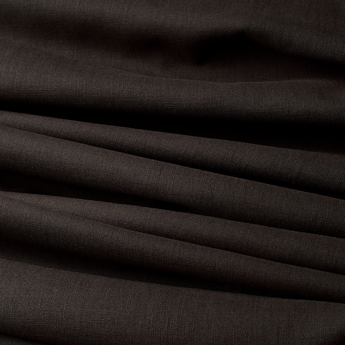 linen nature - chocolate brown