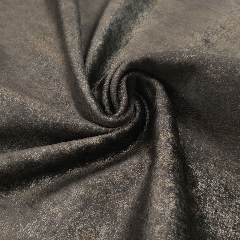 Luxor - tejido de tapicería de alta calidad Öko-Tex® - Anthracite