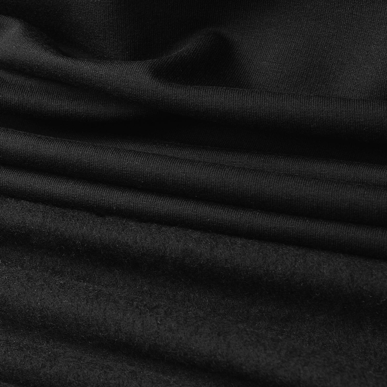 Tessuto felpa di cotone – Nero