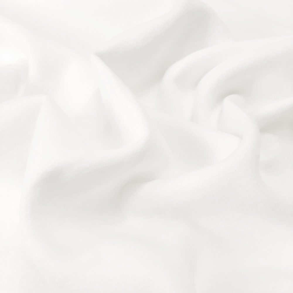 Daniel - Oeko-Tex® muletón de algodón - solera para manteles/textil de hogar - blanco